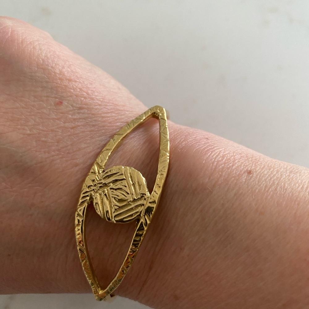 Brass Eye Cuff
